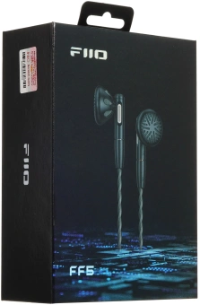 Наушники вкладыши Fiio FF5 1.2м черный проводные в ушной раковине - купить недорого с доставкой в интернет-магазине