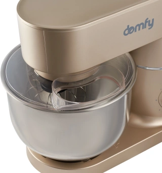 Миксер планетарный Domfy DSC-KM301 1200Вт золотистый - купить недорого с доставкой в интернет-магазине
