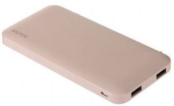 Мобильный аккумулятор Solove W7 10000mAh QC3.0 12W 3A USB-A/USB-C розовый (W7 PINK RUS) - купить недорого с доставкой в интернет-магазине