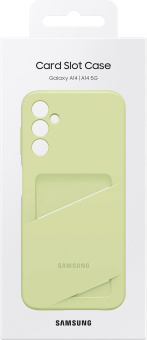Чехол (клип-кейс) Samsung для Samsung Galaxy A14 Card Slot Case A14 лайм (EF-OA146TGEGRU) - купить недорого с доставкой в интернет-магазине
