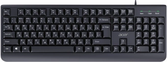 Клавиатура Acer OKW400 черный USB Multimedia (ZL.KBDEE.01C) кабель 1.8м - купить недорого с доставкой в интернет-магазине