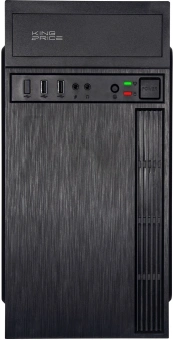 Корпус KingPrice KPCC-MN210 черный без БП mATX 1x80mm 2x120mm 2xUSB2.0 audio - купить недорого с доставкой в интернет-магазине