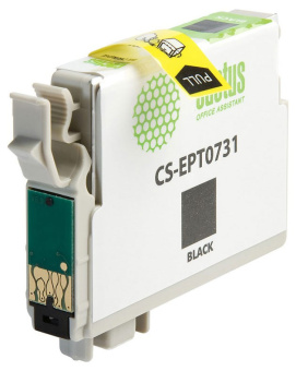 Картридж струйный Cactus CS-EPT0731 T0731 черный (11.4мл) для Epson Stylus С79/C110/СХ3900/CX4900/CX5900/CX7300/CX8300/CX9300 с чипом - купить недорого с доставкой в интернет-магазине