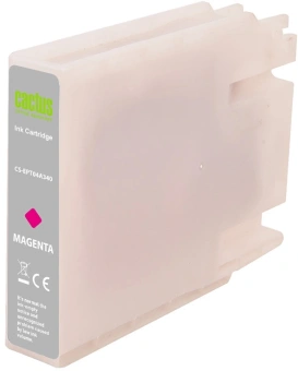 Картридж струйный Cactus CS-EPT04A340 T04A3 пурпурный (85мл) для Epson WorkForce Pro WF-C8190, WF-C8690 - купить недорого с доставкой в интернет-магазине