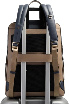 Рюкзак женский Piquadro Circle CA7042W92/TOBLU бежевый/голубой натур.кожа - купить недорого с доставкой в интернет-магазине