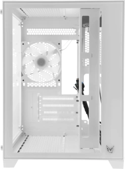 Корпус Formula Crystal Z5 TG белый без БП mATX 11x120mm 2xUSB2.0 1xUSB3.0 audio bott PSU - купить недорого с доставкой в интернет-магазине