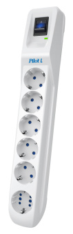 Сетевой фильтр Pilot L (GP) 175 10м (6 розеток) белый (коробка) - купить недорого с доставкой в интернет-магазине