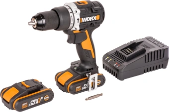 Дрель-шуруповерт Worx WX352 аккум. патрон:быстрозажимной (кейс в комплекте) - купить недорого с доставкой в интернет-магазине