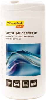 Салфетки Silwerhof Daily для компьютеров и оргтехники туба 100шт влажных - купить недорого с доставкой в интернет-магазине