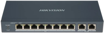 Коммутатор Hikvision DS-3E0310P-E/M(B) 8x100Мбит/с 1x1Гбит/с 8PoE+ 60W неуправляемый - купить недорого с доставкой в интернет-магазине