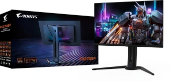 Монитор Gigabyte 27" Aorus FO27Q5P черный QD OLED LED 16:9 HDMI M/M матовая HAS Piv 300cd 178гр/178гр 2560x1440 500Hz DP 2K USB 7.2кг - купить недорого с доставкой в интернет-магазине