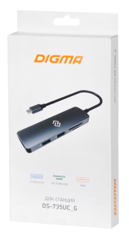 Стыковочная станция Digma DS-735UC_G - купить недорого с доставкой в интернет-магазине