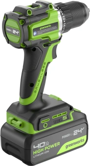 Дрель-шуруповерт Greenworks DD560 аккум. патрон:быстрозажимной (3708407CUB) - купить недорого с доставкой в интернет-магазине