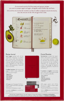 Блокнот Moleskine PASSION RECIPE PASRECP Large 130х210мм 400стр. подар.кор. красный - купить недорого с доставкой в интернет-магазине