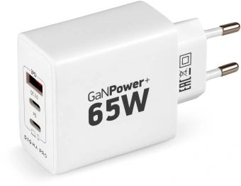 Сетевое зар./устр. Digma Pro DPW6B 65W 3.25A (PD+QC) 2хUSB-C/USB-A универсальное белый (DPW6B5GX12WH) - цена, купить или заказать с доставкой в интернет-магазине Сетевое зар./устр. Digma Pro DPW6B 65W 3.25A (PD+QC) 2хUSB-C/USB-A универсальное белый (DPW6B5GX12WH) - купить недорого с доставкой в интернет-магазине