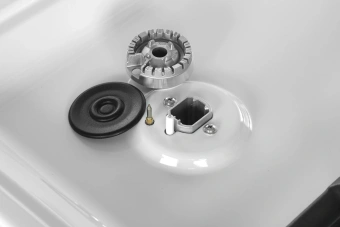 Плита Комбинированная Gorenje GK6A20WF белый (стеклянная крышка) реш.чугун - купить недорого с доставкой в интернет-магазине