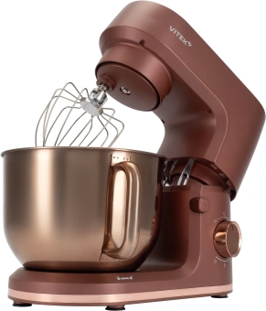 Миксер планетарный Vitek Элегия VT-PM0661 2000Вт кофейный - купить недорого с доставкой в интернет-магазине
