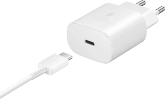 Сетевое зар./устр. Samsung 25W 3A+2A (PD) USB Type-C для Samsung белый (EP-TA800XWEGWW) - купить недорого с доставкой в интернет-магазине