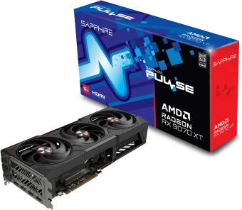 Видеокарта Sapphire PCI-E 5.0 11348-03-20G PULSE AMD RADEON RX 9070 XT GAMING 16GB AMD Radeon RX 9070XT 16Gb 256bit GDDR6 2400/20000 HDMIx2 DPx2 HDCP Ret - купить недорого с доставкой в интернет-магазине