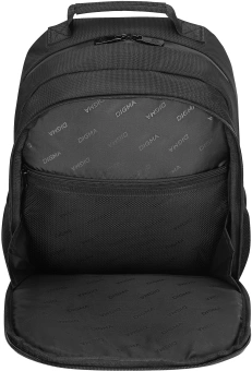 Рюкзак для ноутбука 15.6" Digma Stash S2 черный полиэстер (DGBP15S2BK) - купить недорого с доставкой в интернет-магазине