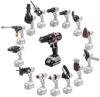 Дрель-шуруповерт Интерскол ДА-10/18В аккум. патрон:быстрозажимной (кейс в комплекте) (755.2.1.47) - купить недорого с доставкой в интернет-магазине