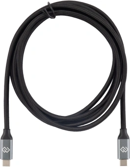 Кабель Digma D-TYPE-C-USB3.2-100W-4K-2M USB Type-C (m)-USB Type-C (m) 2м черный - купить недорого с доставкой в интернет-магазине