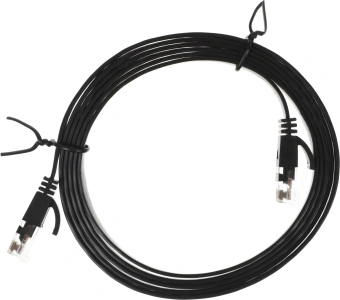 Патч-корд Buro Flat 10Гбит/с UTP 4 пары cat.6 Cu molded 1.5м черный RJ-45 (m)-RJ-45 (m) (BU-С6-FLAT-1.5M-B) - купить недорого с доставкой в интернет-магазине