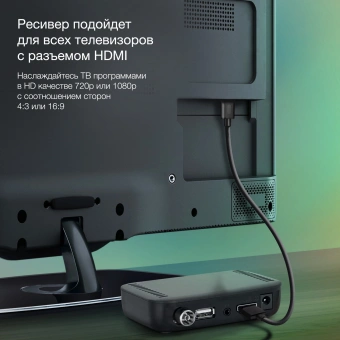 Ресивер DVB-T2 Starwind CT-160 черный - купить недорого с доставкой в интернет-магазине