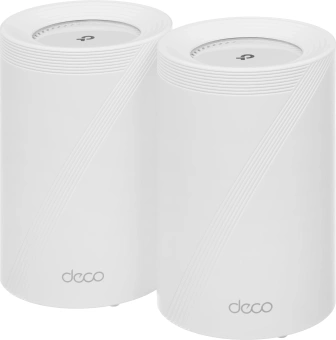 Бесшовный Mesh роутер TP-Link Deco BE65 Pro (DECO BE65 PRO(2-PACK)) BE9300 100/1000/2500/5000BASE-T белый (упак.:2шт) - купить недорого с доставкой в интернет-магазине