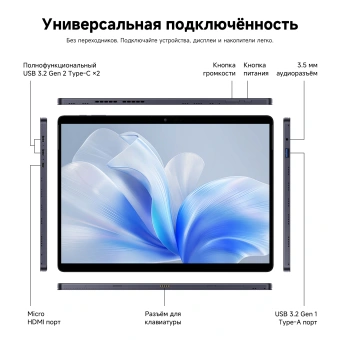 Планшет Acer Gadget E10 ETPad Max 1315U (1.2) 6С RAM16Gb ROM512Gb 12.96" 2880x1920 Windows 11 Professional серый 8Mpix 5Mpix BT WiFi 4820mAh 5.5hr - купить недорого с доставкой в интернет-магазине