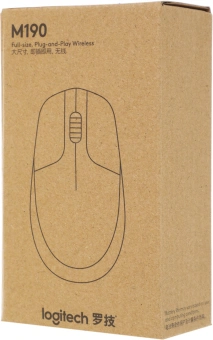 Мышь Logitech M190 черный/синий оптическая 1000dpi беспров. USB 2but (910-005925) - купить недорого с доставкой в интернет-магазине