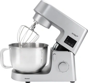 Миксер планетарный Vitek VT-PM0550 2000Вт серебристый - купить недорого с доставкой в интернет-магазине