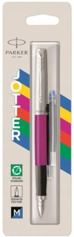 Ручка перьев. Parker Jotter Originals F60 (2096860) Magenta M сталь нержавеющая блистер - купить недорого с доставкой в интернет-магазине
