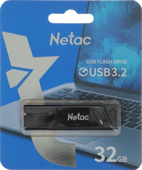 Флеш Диск Netac 32GB U336 NT03U336S-032G-32BK USB3.2 черный - купить недорого с доставкой в интернет-магазине
