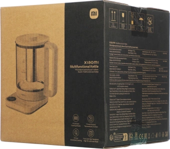 Чайник электрический Xiaomi Multifunctional Kettle EU 1.5л. 800Вт белый/прозрачный корпус: стекло/пластик (BHR9118EU) - купить недорого с доставкой в интернет-магазине