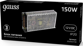 Блок питания Gauss 202003150 встраив. для лен.светод. черный - купить недорого с доставкой в интернет-магазине
