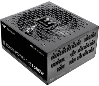 Блок питания Thermaltake ATX 1650W Toughpower TF3 Gen.5 80+ titanium (20+4pin) APFC 140mm fan color LED 16xSATA Cab Manag RTL - купить недорого с доставкой в интернет-магазине