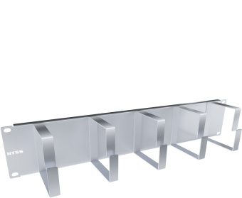 Кабельный органайзер горизонтальный NTSS NTSS-HORG-2U-5(85) односторонний кольца 2U шир.:19" глуб.:85мм - купить недорого с доставкой в интернет-магазине