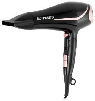 Фен SunWind SUHD 550 2200Вт черный/розовое золото - цена, купить или заказать с доставкой в интернет-магазине Фен SunWind SUHD 550 2200Вт черный/розовое золото - купить недорого с доставкой в интернет-магазине