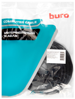 Кабель аудио-видео Buro HDMI (m)/HDMI (m) 10м. феррит.кольца позолоч.конт. черный (HDMI-V1.4-10MC) - купить недорого с доставкой в интернет-магазине