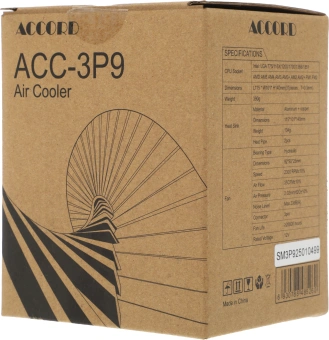 Устройство охлаждения(кулер) Accord ACC-3P9 Soc-AM5/AM4/1200/1700/1851 3-pin 22.7dB Al+Cu 130W brown box - купить недорого с доставкой в интернет-магазине