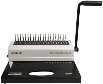 Переплетчик Office Kit B2115L A4/перф.15л.сшив/макс.450л./пластик.пруж. (4.5-51мм) - купить недорого с доставкой в интернет-магазине