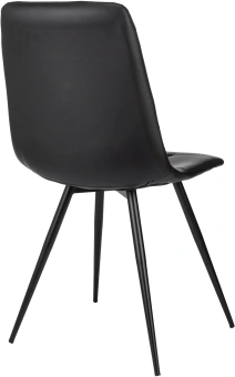 Стул для дома Бюрократ CH-K1_4 комплект 4шт экокожа черный металл черный на ножках (CH-K1_1/BLACK-PU_4) - купить недорого с доставкой в интернет-магазине