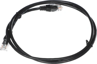 Патч-корд Lanmaster TWT-45-45-1.0-BK UTP RJ-45 вил.-вилка RJ-45 кат.5E 1м черный ПВХ (уп.:1шт) - купить недорого с доставкой в интернет-магазине