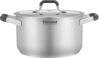 Кастрюля Rondell Stolz RDS-1752 2.3л. d=18см (с крышкой) стальной - купить недорого с доставкой в интернет-магазине