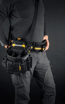 Сумка для инструментов Kraftool KPB-23 23карм. черный/желтый (38766) - купить недорого с доставкой в интернет-магазине