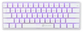 Клавиатура Оклик K763W механическая белый USB беспроводная BT/Radio Multimedia for gamer LED (1920562) кабель 1.5м - купить недорого с доставкой в интернет-магазине