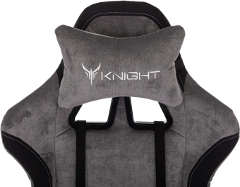 Кресло игровое Knight Optimum серый/черный крестов. пластик - купить недорого с доставкой в интернет-магазине