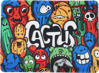 Коврик для мыши Cactus Colorful Cacti 400x300x3мм (CS-MP-PRO07XL) - цена, купить или заказать с доставкой в интернет-магазине Коврик для мыши Cactus Colorful Cacti 400x300x3мм (CS-MP-PRO07XL) - купить недорого с доставкой в интернет-магазине