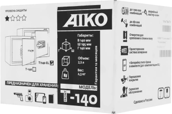 Сейф мебельный Aiko T 140 EL 140x195x140мм электронный (S10399210214) - купить недорого с доставкой в интернет-магазине